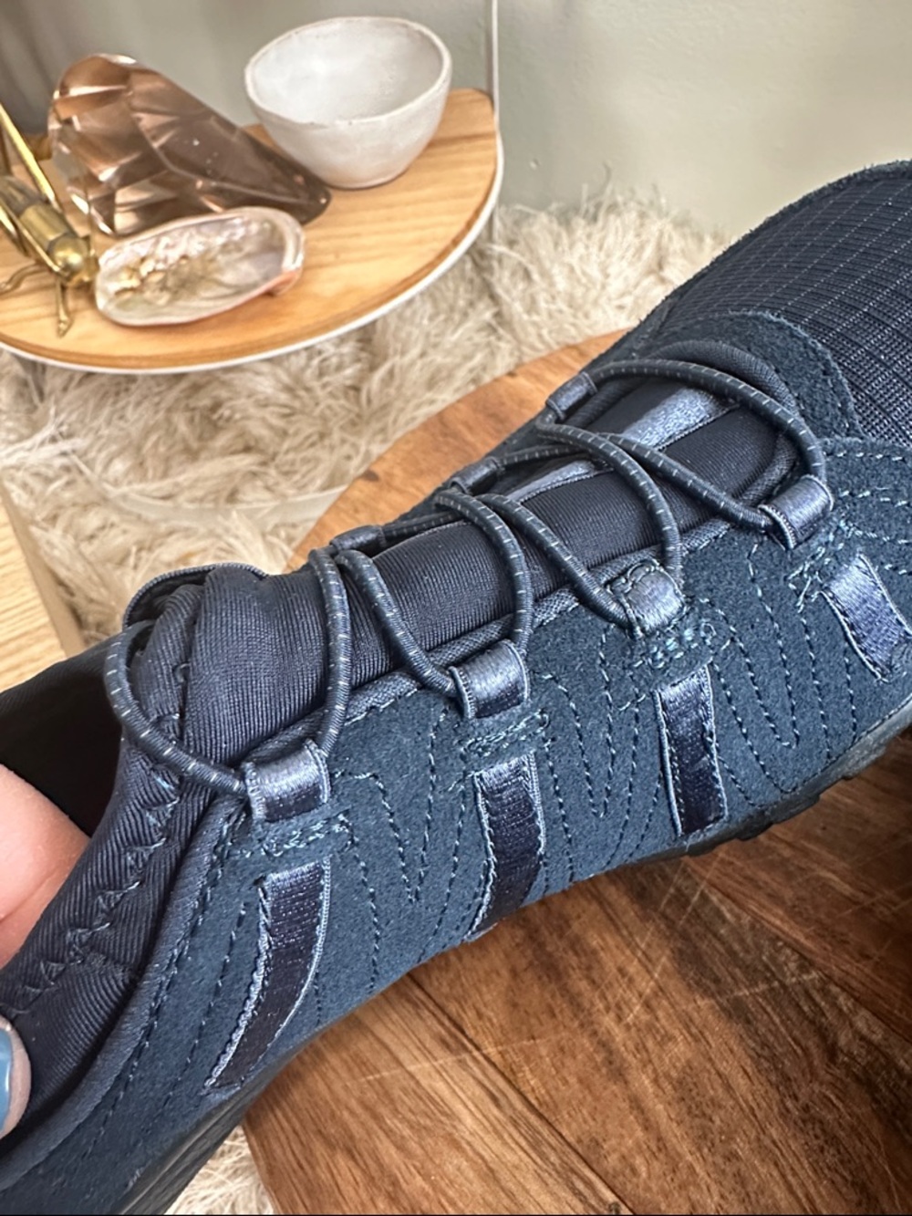 Skechers Wms Relaxed Fit
Memory‎ Foam Sneakers 22478 Navy 
Size 9 New W/O Box - Picture 12 of 15